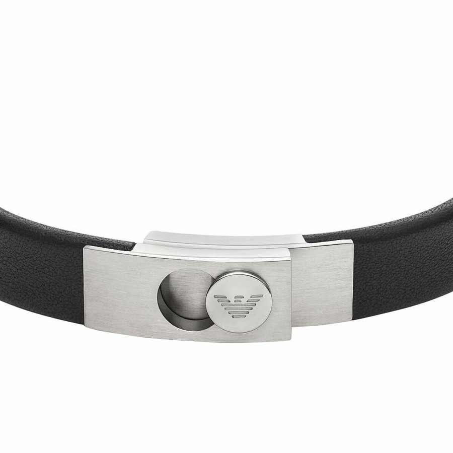Armbnd til mnd Emporio Armani EGS3087040 Sort #2