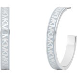 reringe til kvinder Michael Kors LOGO HOOP Rustfrit stl Slvfarvet #1