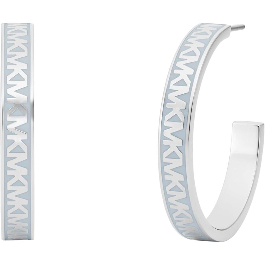 reringe til kvinder Michael Kors LOGO HOOP Rustfrit stl Slvfarvet #1