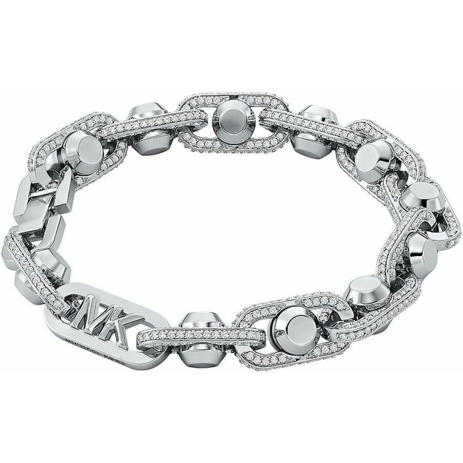 Armbnd til mnd Michael Kors ASTOR LINK Rustfrit stl Slvfarvet #2