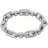 Armbnd til mnd Michael Kors ASTOR LINK Rustfrit stl Slvfarvet #1