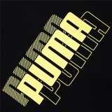 Kort�rmet T-shirt til B�rn Puma Power Logo Sort #3