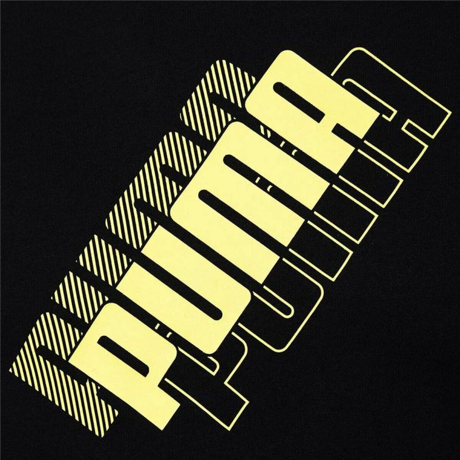 Kort�rmet T-shirt til B�rn Puma Power Logo Sort #3