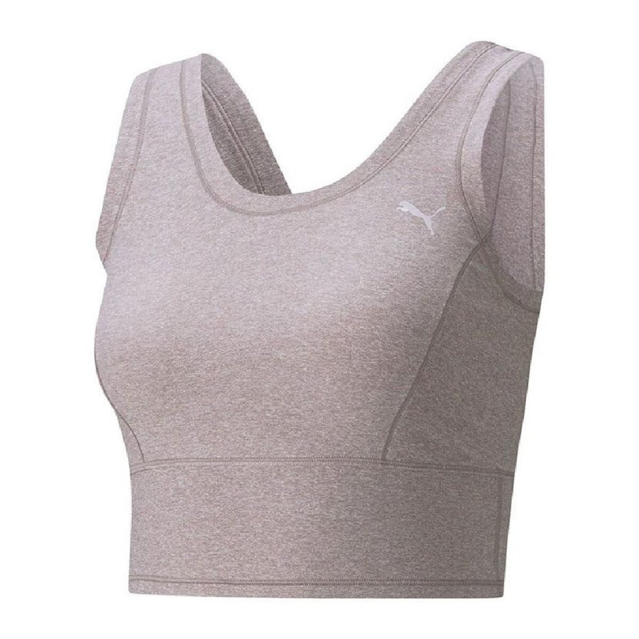 Sports Top til damer Puma Studio Yogini Luxe Crop Tank Violet #1