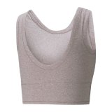 Sports Top til damer Puma Studio Yogini Luxe Crop Tank Violet #2
