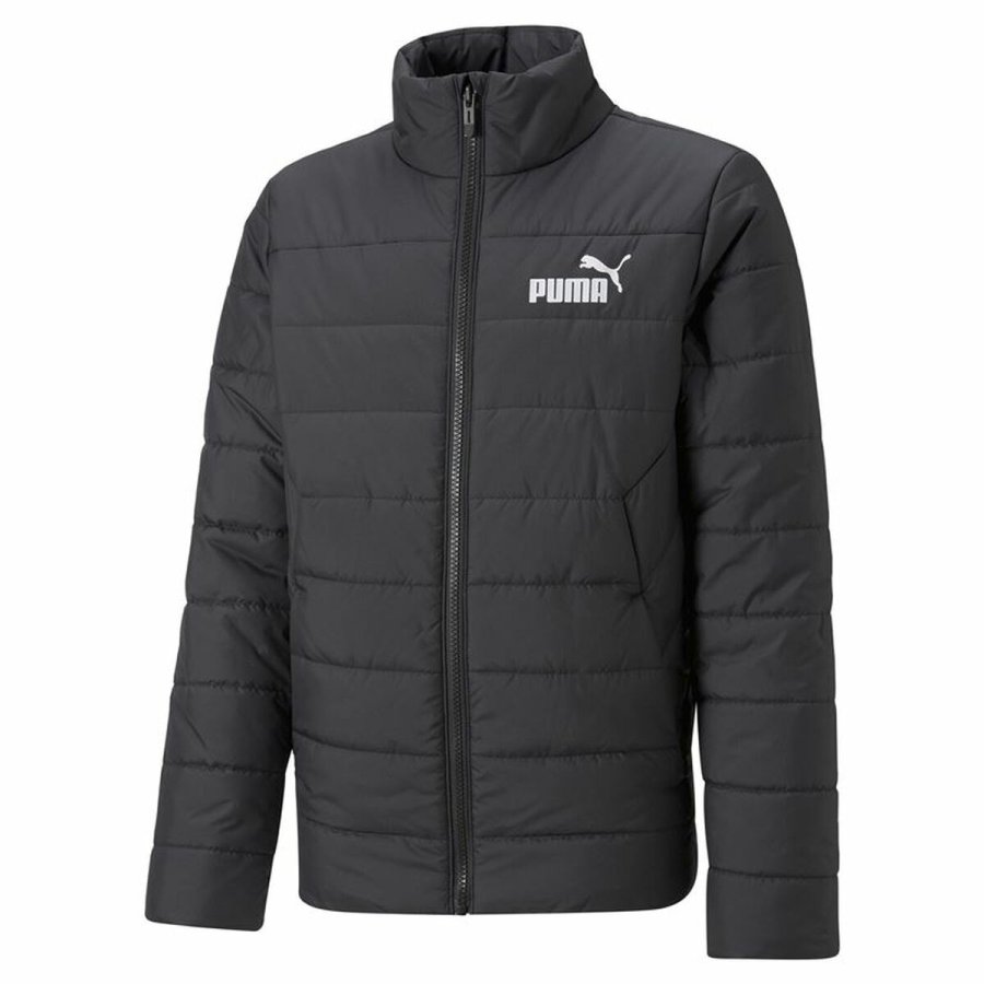Sportsjakke til brn Puma Essentials Padded Sort #1