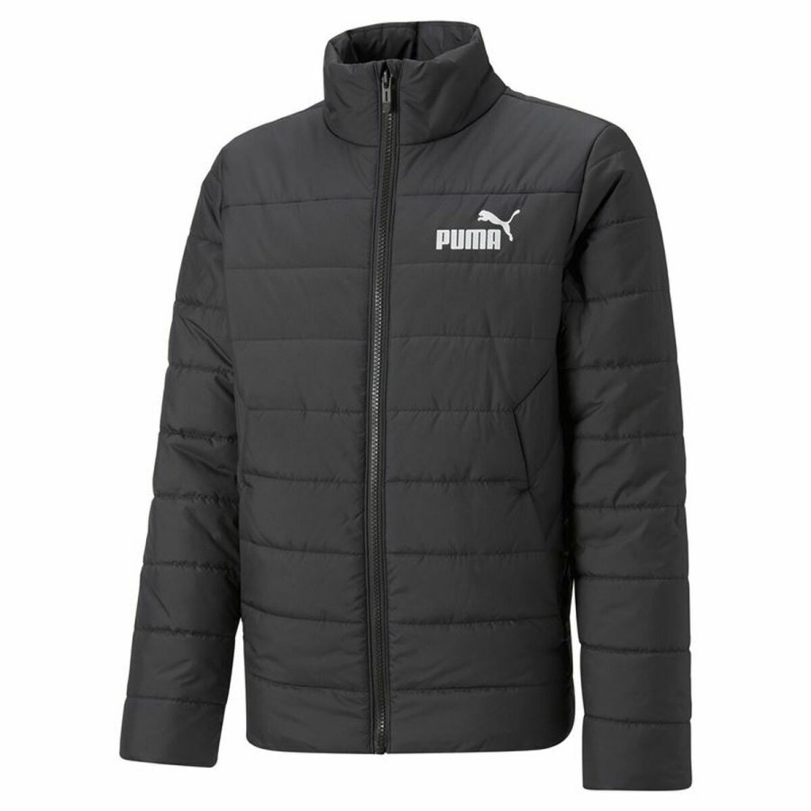 Sportsjakke til brn Puma Essentials Padded Sort #1