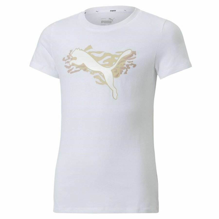 Brne Kortrmet T-shirt Puma Alpha Hvid #1
