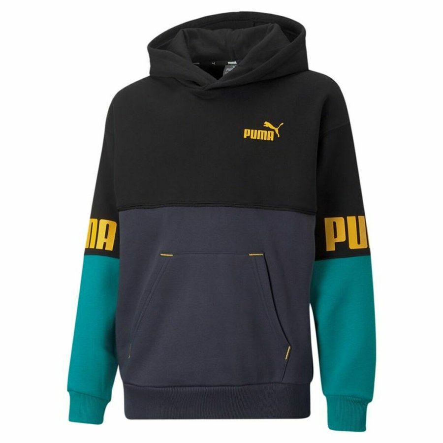 Sweatshirt til Brn Puma Grn Sort #1