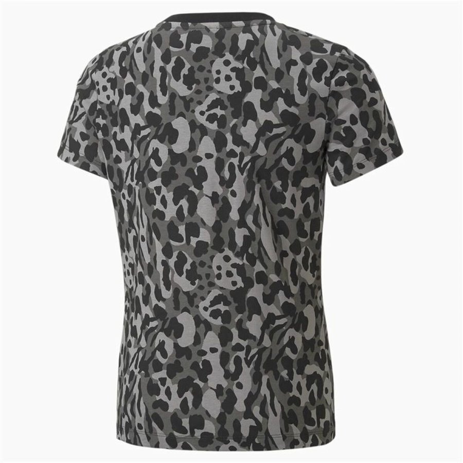 B�rne Kort�rmet T-shirt Puma Alpha AOP Sort #2
