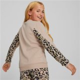 Sweatshirt uden htte til piger Puma Alpha Crew Neck Beige Leopard Pink #5