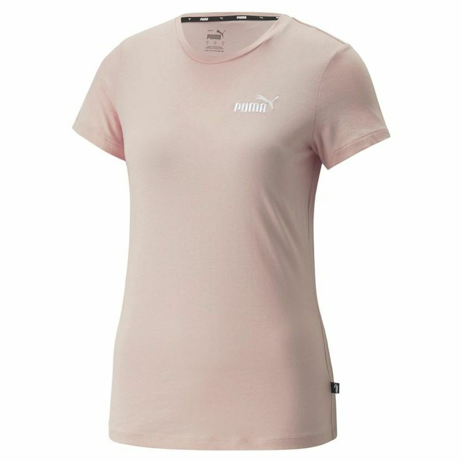 Kort�rmet T-shirt til Kvinder Puma Essentials+ Embroidery  #1