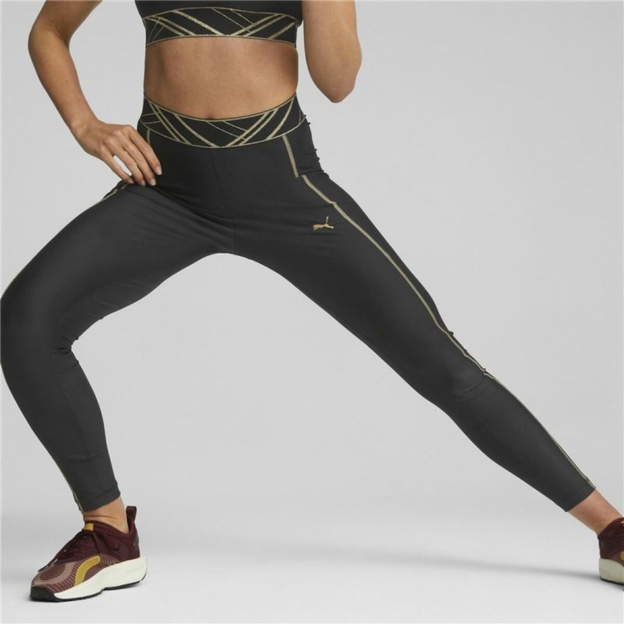Sport leggins til kvinder Puma Deco Glam Sort #6