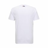 Kort�rmet T-shirt til M�nd Fila  FAM0447 10001 Hvid #3