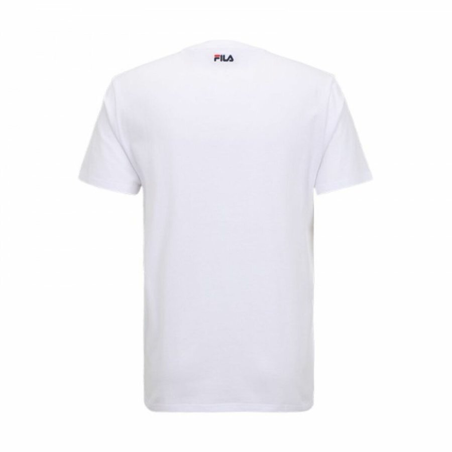 Kort�rmet T-shirt til M�nd Fila  FAM0447 10001 Hvid #3
