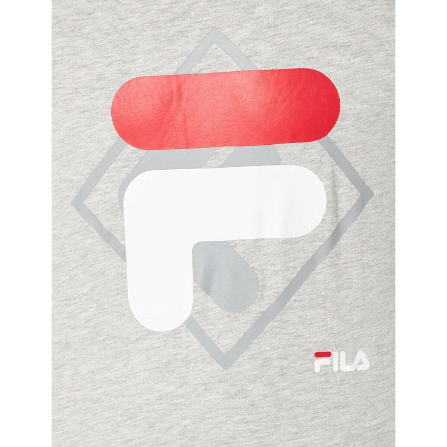 Kort�rmet T-shirt til M�nd Fila FAM0447 80000 Gr� #2