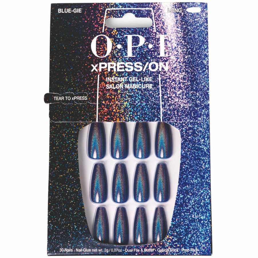 Falske negle Opi #Blue-Gie 30 Dele #1