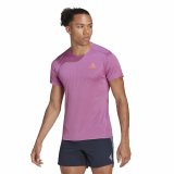 Kort�rmet T-shirt til M�nd Adidas Adizero Speed M�rk pink #4