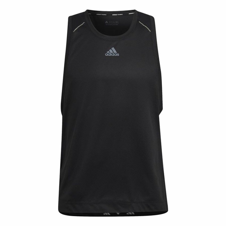 T-shirt til Mnd uden rmer Adidas HIIT Spin Training Sort #1