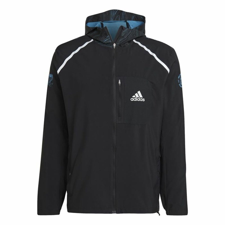 Sport Jakke til Mnd Adidas Marathon For the Oceans Sort #1