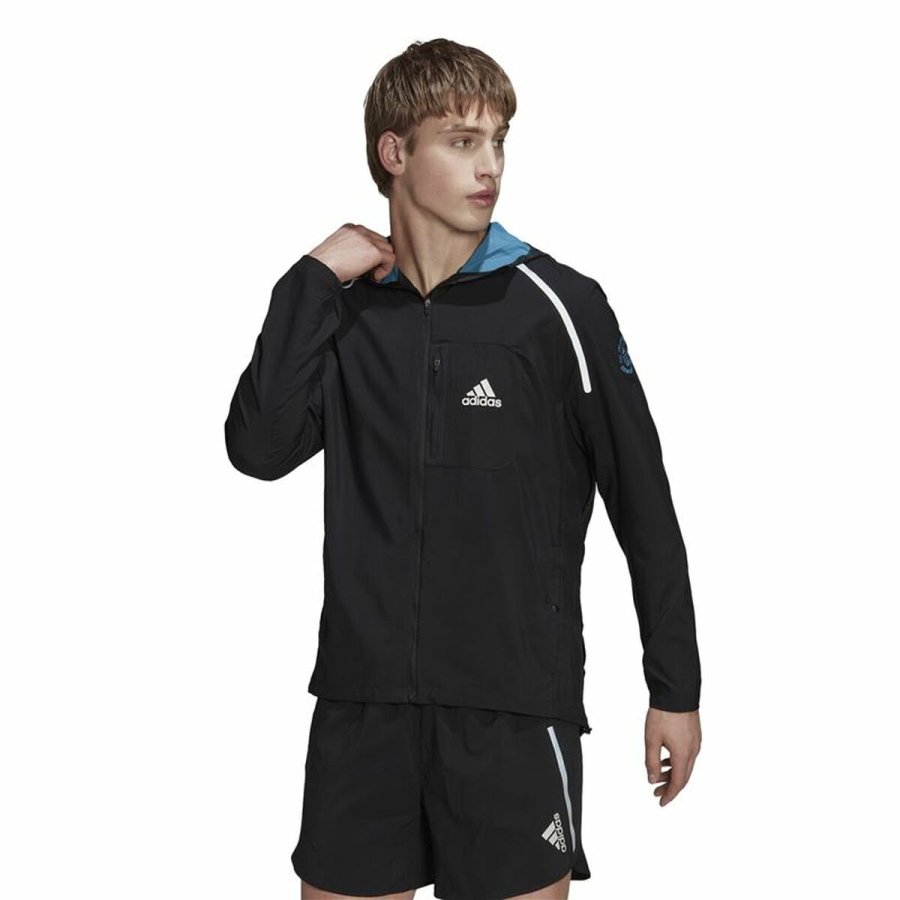Sport Jakke til Mnd Adidas Marathon For the Oceans Sort #7