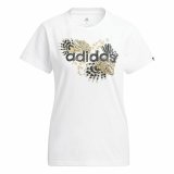 Langrmet T-shirt til Kvinder Adidas Print Graphic Hvid #1