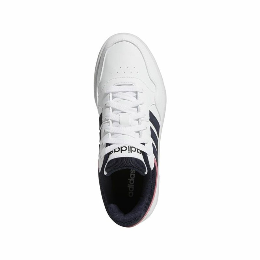 Kvinde Casual Sneakers Adidas Hoops 3.0 Low Classic Hvid #4