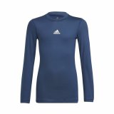 Kortrmet fodboldtrje til brn Adidas Techfit  Bl #1