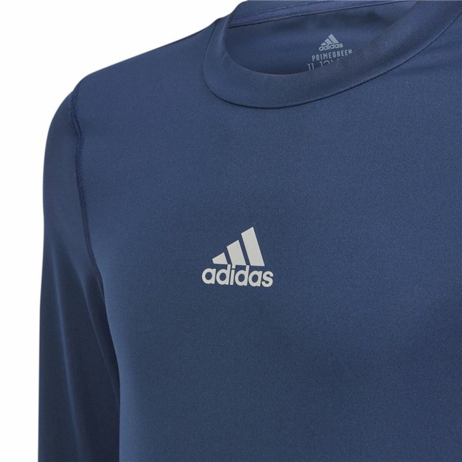 Kortrmet fodboldtrje til brn Adidas Techfit  Bl #3