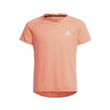Brne Kortrmet T-shirt Adidas Aeroready Three Stripes Laksefarvet #1