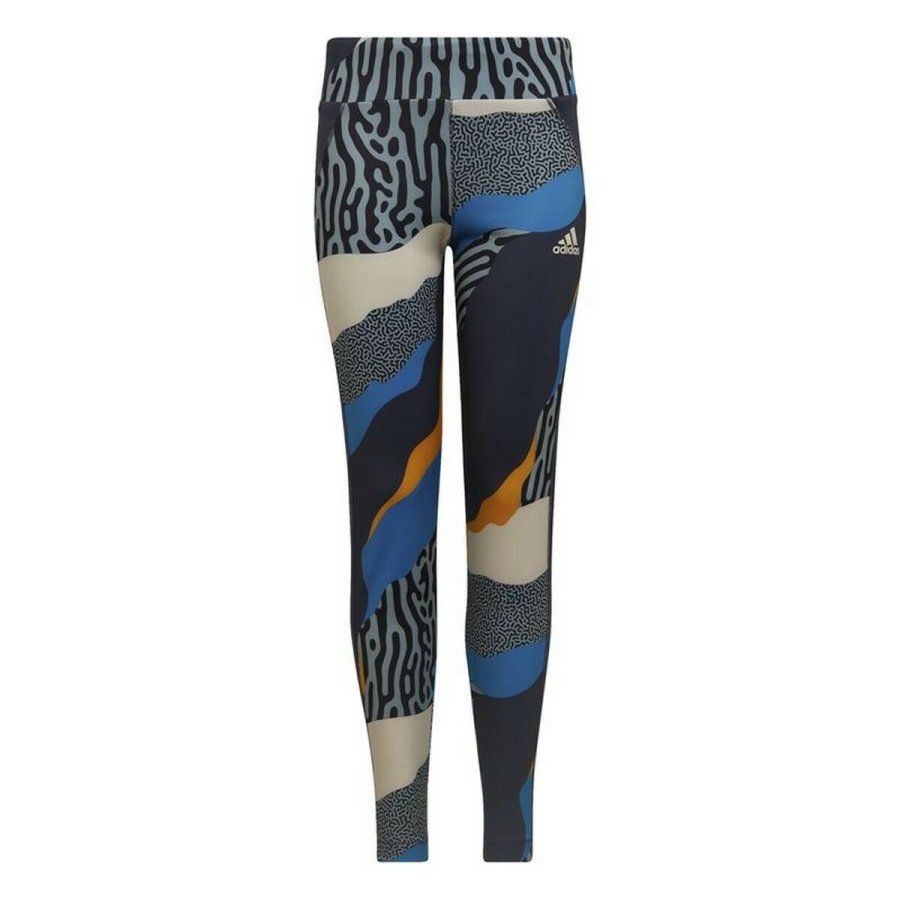 Sport leggins til b�rn Adidas Multifarvet Bl� #1