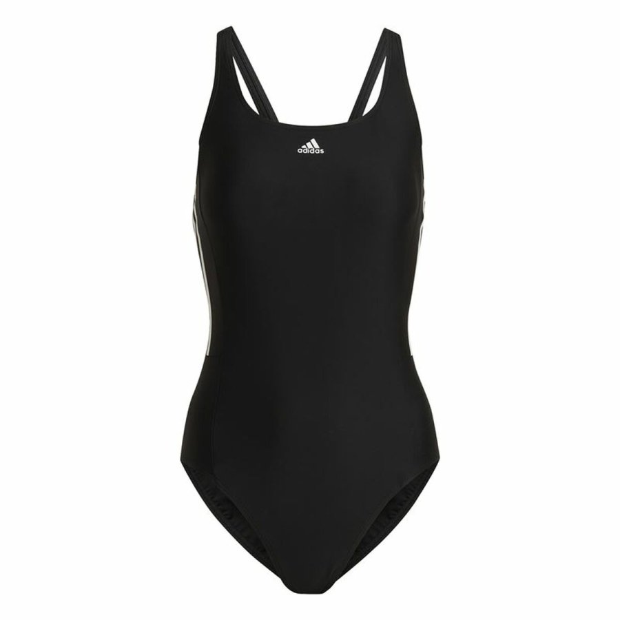 Badetj til Kvinder Adidas 3S Mid Suit Sort #1