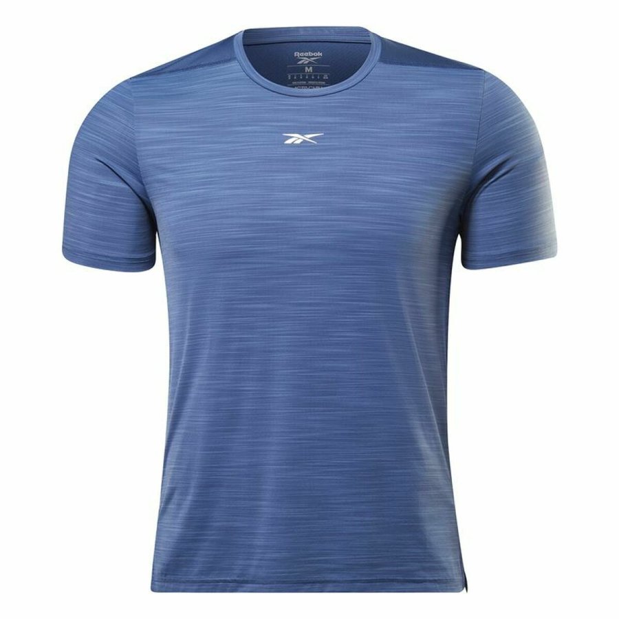 Kort�rmet T-shirt til M�nd Reebok Tech Style Activchill Move Bl� #1