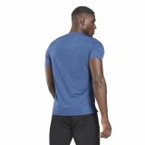 Kort�rmet T-shirt til M�nd Reebok Tech Style Activchill Move Bl� #3