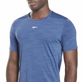 Kort�rmet T-shirt til M�nd Reebok Tech Style Activchill Move Bl� #5
