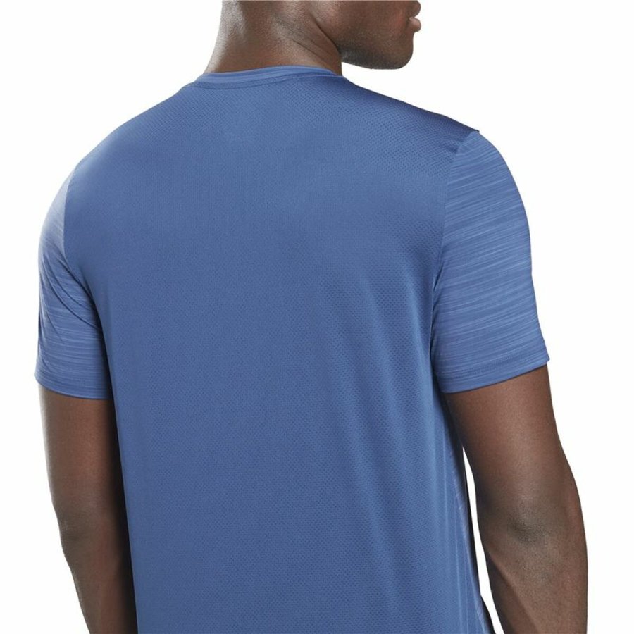 Kort�rmet T-shirt til M�nd Reebok Tech Style Activchill Move Bl� #6