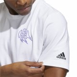 Kort�rmet T-shirt til M�nd Adidas Avatar James Harden Graphic Hvid #4