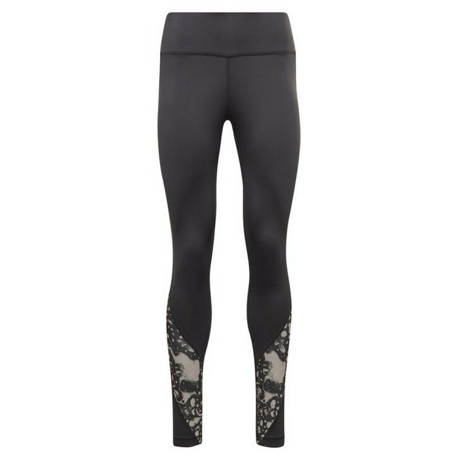 Sport leggins til kvinder Reebok Sort #1