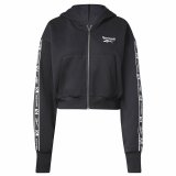 Sportsjakke til damer Reebok Tape Pack Full Zip Sort #1