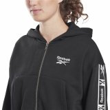 Sportsjakke til damer Reebok Tape Pack Full Zip Sort #4