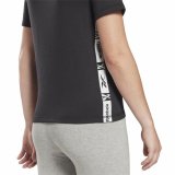 Kort�rmet T-shirt til Kvinder Reebok Tape Pack Sort #6