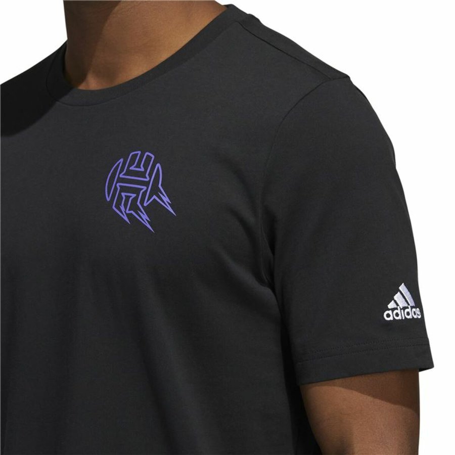 Kort�rmet T-shirt til M�nd Adidas Avatar James Harden Graphic Sort #4