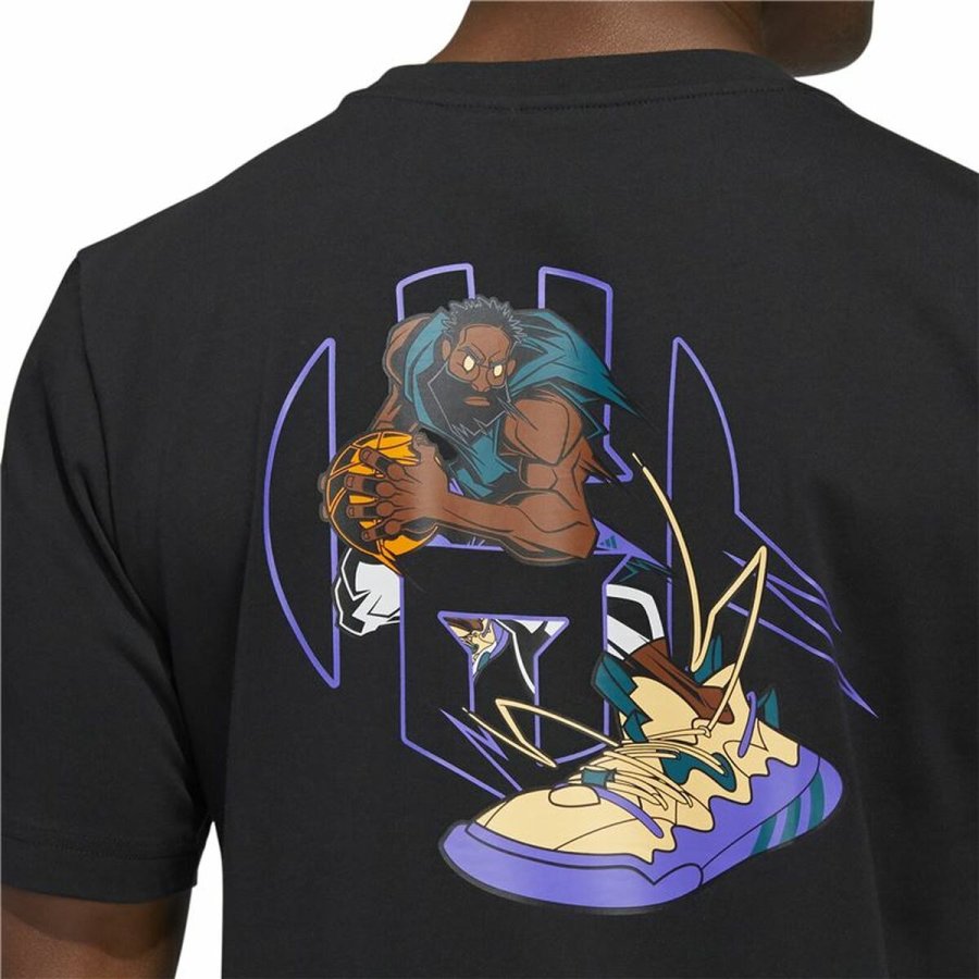 Kort�rmet T-shirt til M�nd Adidas Avatar James Harden Graphic Sort #5
