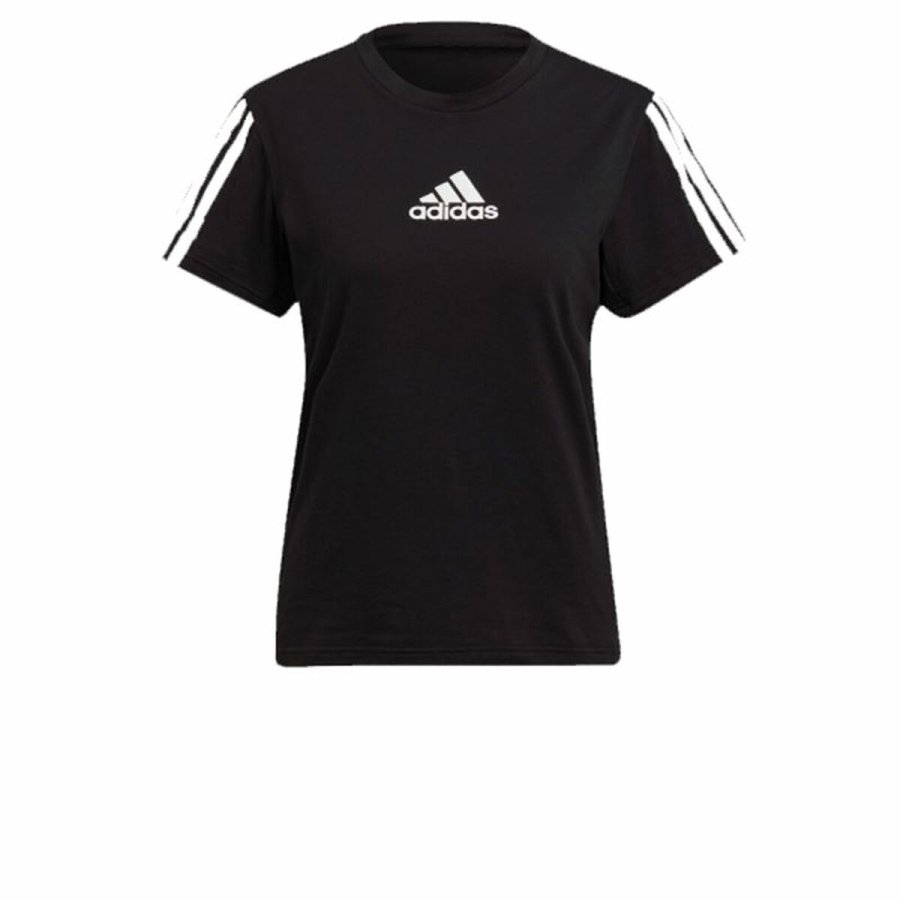 Kort�rmet T-shirt til Kvinder Adidas TC Sort #1