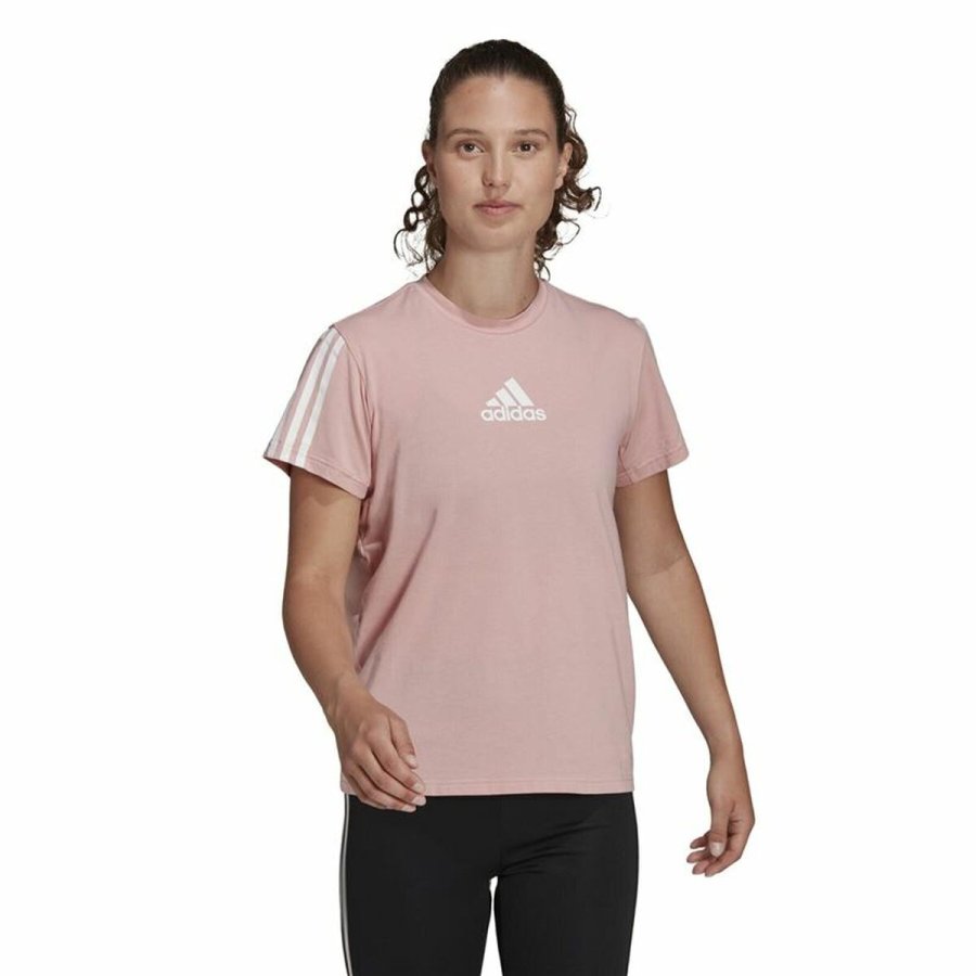 Kort�rmet T-shirt til Kvinder Adidas Aeroready Made for Training Pink #2