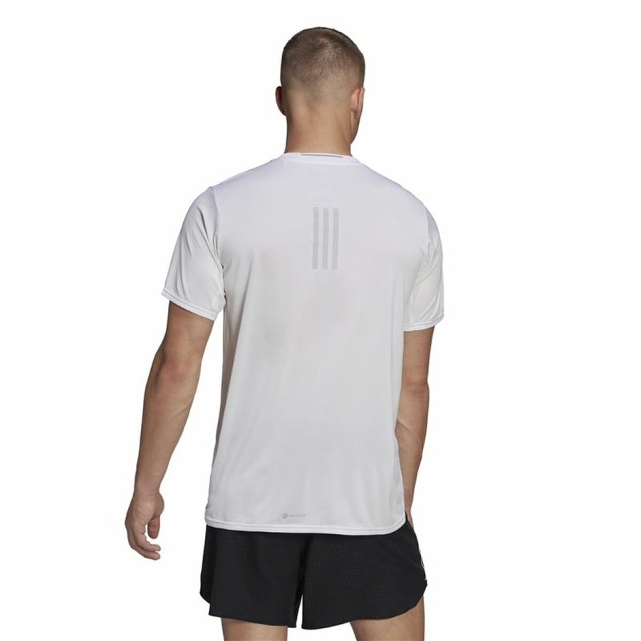 Kort�rmet T-shirt til M�nd Adidas D4R Hvid #3