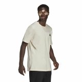 Kortrmet T-shirt til Mnd Adidas Essentials Feelcomfy Hvid #4