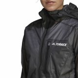 Sportsjakke til damer Adidas Agr Rain J Sort #6