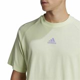 Kortrmet T-shirt til Mnd Adidas Essentials Brandlove Gul #4