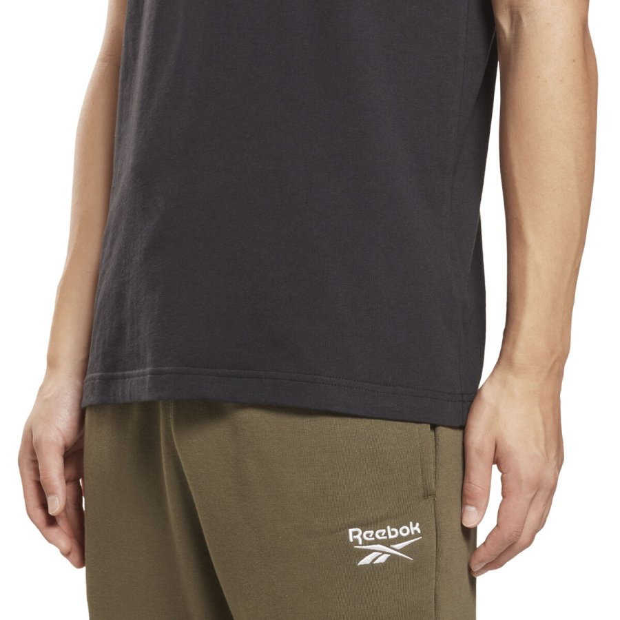 Kort�rmet T-shirt til M�nd Reebok BIG LOGO TEE HD4222 Sort #7